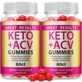 2 Great Results ACV Gummies; Great Keto Plus Gummies; Advanced Weight Loss; 120