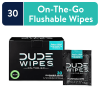 DUDE Wipes Flushable Wipes, XL On-The-Go Wet Wipes, Mint Chill, 30 Count