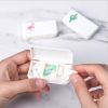 Portable Pill Box Pill Organizer Case Small Pill Container for Purse or Pocket Pill Storage Case 3 Compartment Case Medicine Tablet/ Capsule Case