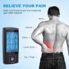 NURSAL Dual Channel EMS TENS Unit 24 Modes Muscle Stimulator for Pain Relief & Muscle Strength,14 Pcs Electrode Pads