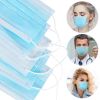 50Pcs 3-Layers Disposable Face Masks Elastic Earloop 95% Melt-Blown Filter Sanitary Face Mask