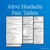 Aleve Headache Pain Reliever Naproxen Sodium Tablets, 24 Count