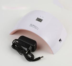 LED Sensor Nail Lamp With Display (Option: White-EU)