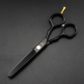 Silver Leopard Haircut Bangs Haircut Thinning Shears (Option: Black Leopard Scissors)