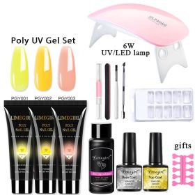 Nail Extension Gel Set Crystal UV Phototherapy (Option: 1style-USB)