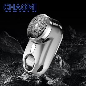 Travel Waterproof Portable Mini Shaver Electric USB Rechargeable (Option: Silver-USB)