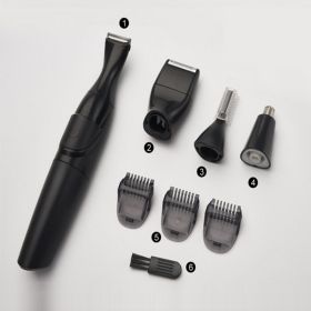 Men's electric trimmer (Option: Black-Battery)