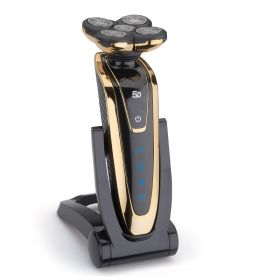 Factory Direct Sales Custom Rechargeable Electric Shaver Razor (Color: Gold)