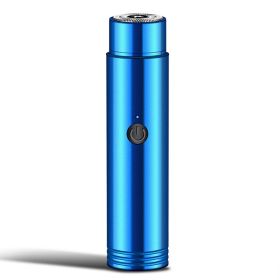 Mini Portable Electric Shaver (Color: Blue)